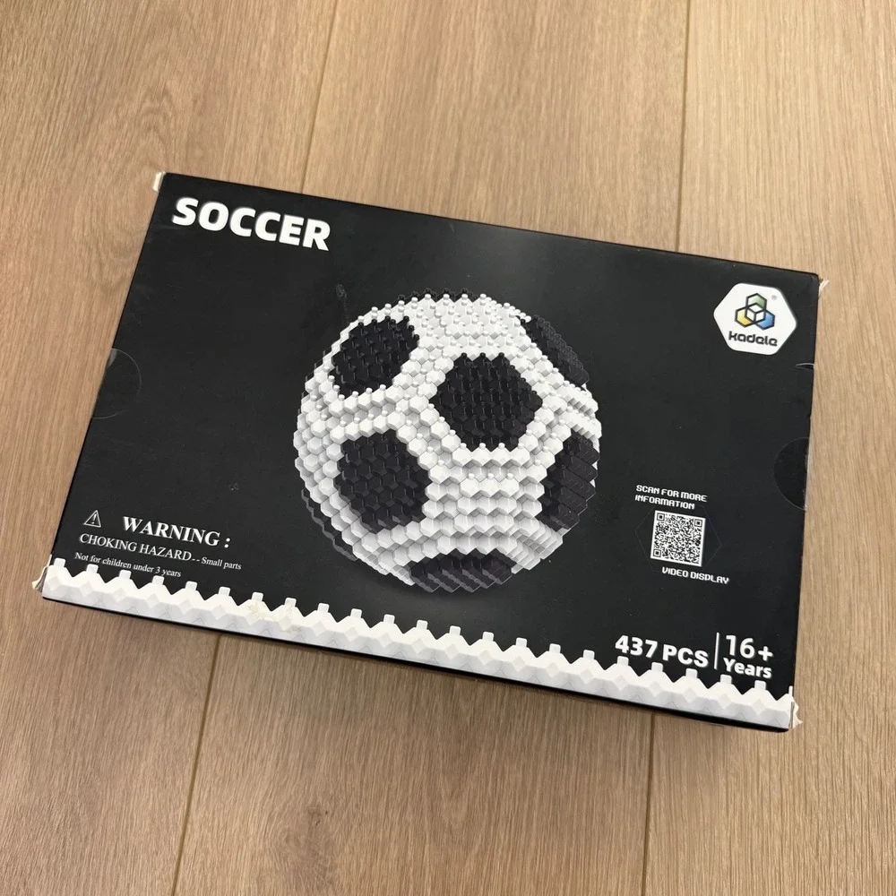 Kadele Soccer Ball Building Block Set 437 Pcs Micro Blocks Sports Model 077001